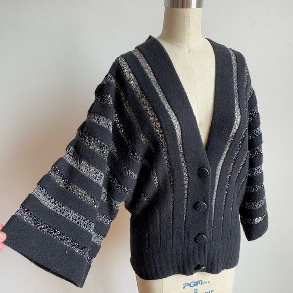 MISSONI Wool & Lurex Lace Cardigan - Picture 3 of 11